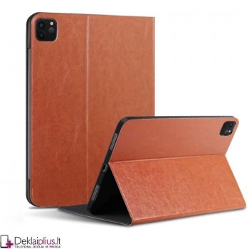 X-Level dirbtinės odos atverčiamas dėklas - rudas (planšetei Apple Ipad Pro 11 (2020/2021/2022)